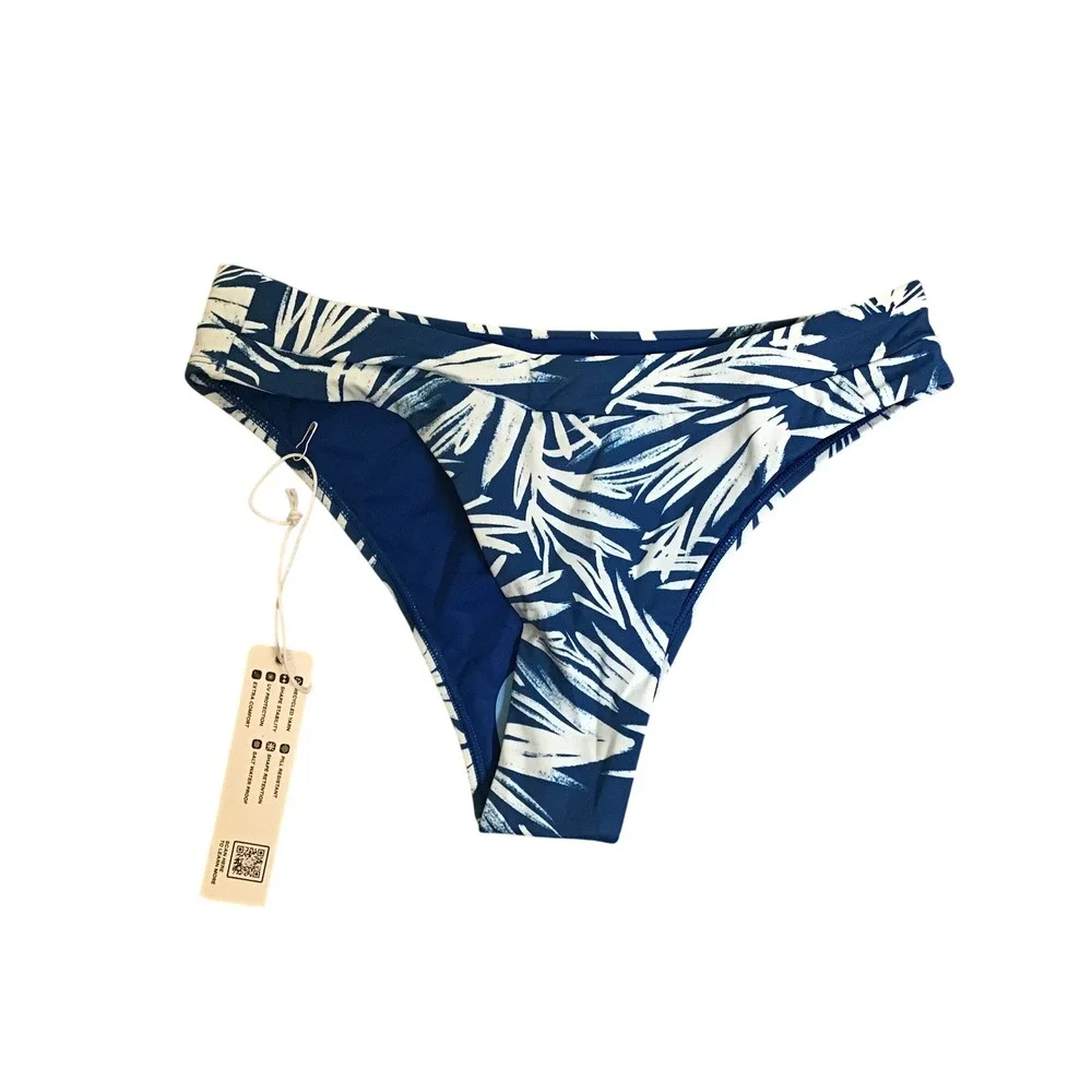 Surftec Women's RetroBana‎ Tropical Alanna Swim Bikini Bottom Size M NWT